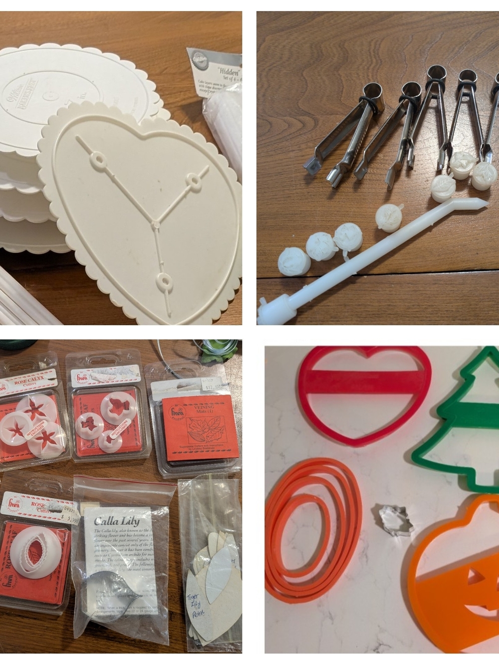 Cake Decorating Lot – Wilton, PME & FMM – Fondant, Gumpaste & Jumbo Cutters